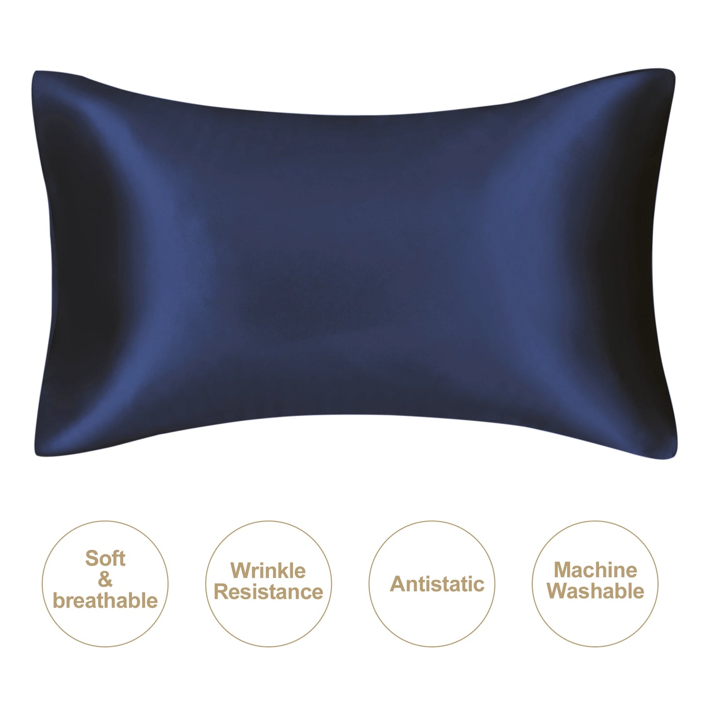 Silky satin pillowcase Frizz control natural silk pillowcase mulberry silk pillow case standard queen
