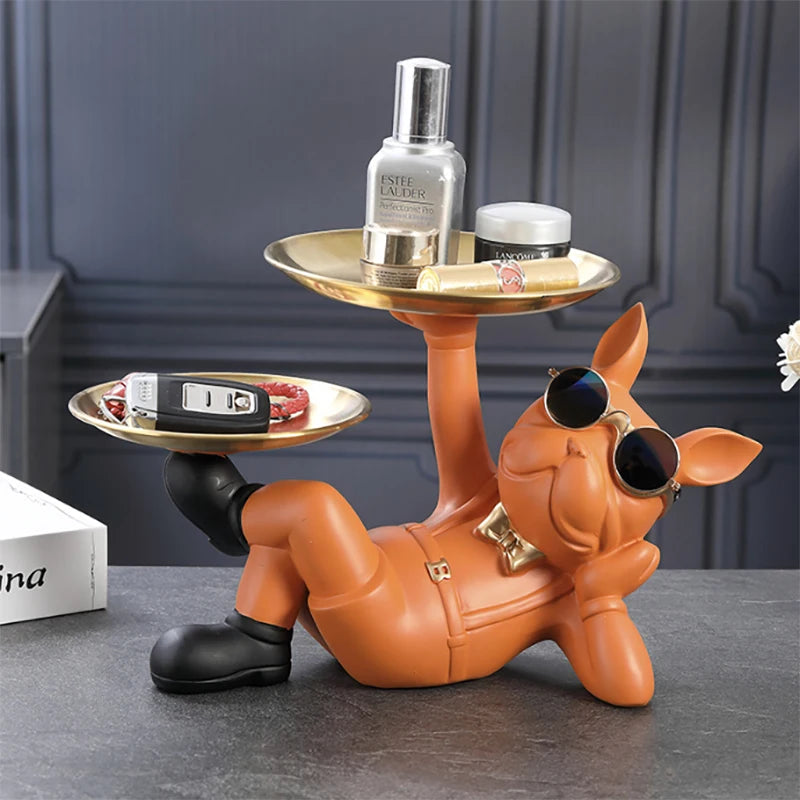 Cool Bulldog Animal Sculpture for Stylish Living, Study Room, Bedroom, and Home Interior Decoration