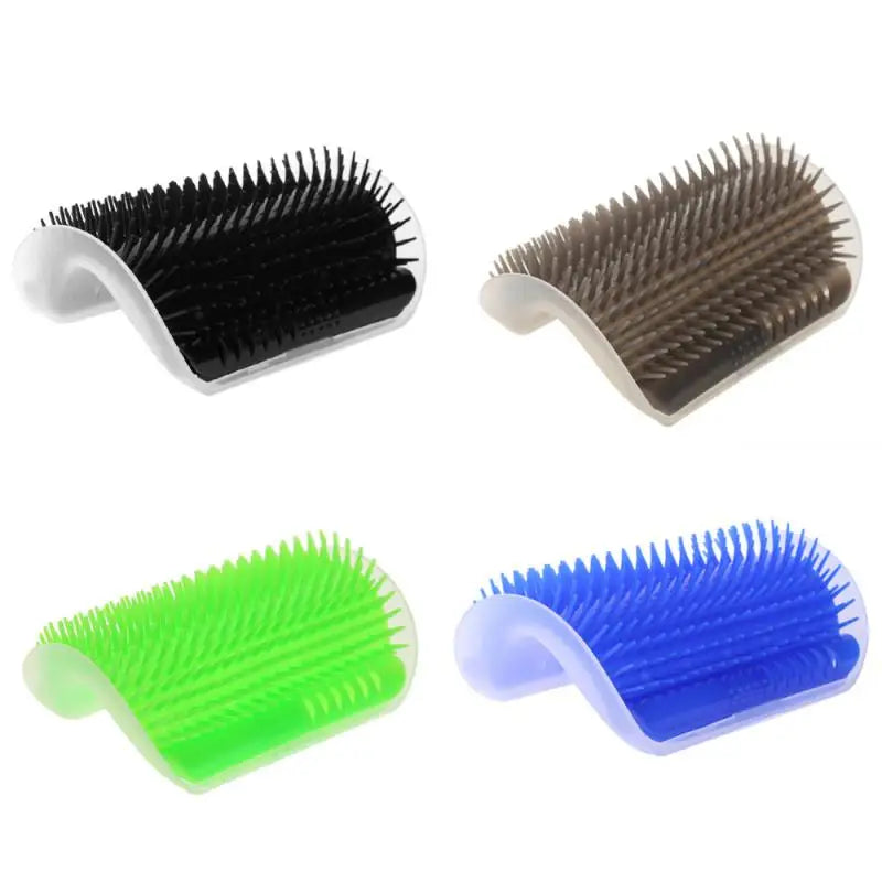 1PC Cat Self Groomer With Catnip Cats Wall Corner Massage Comb Brush Rubs The Face With A Tickling Soft Comb