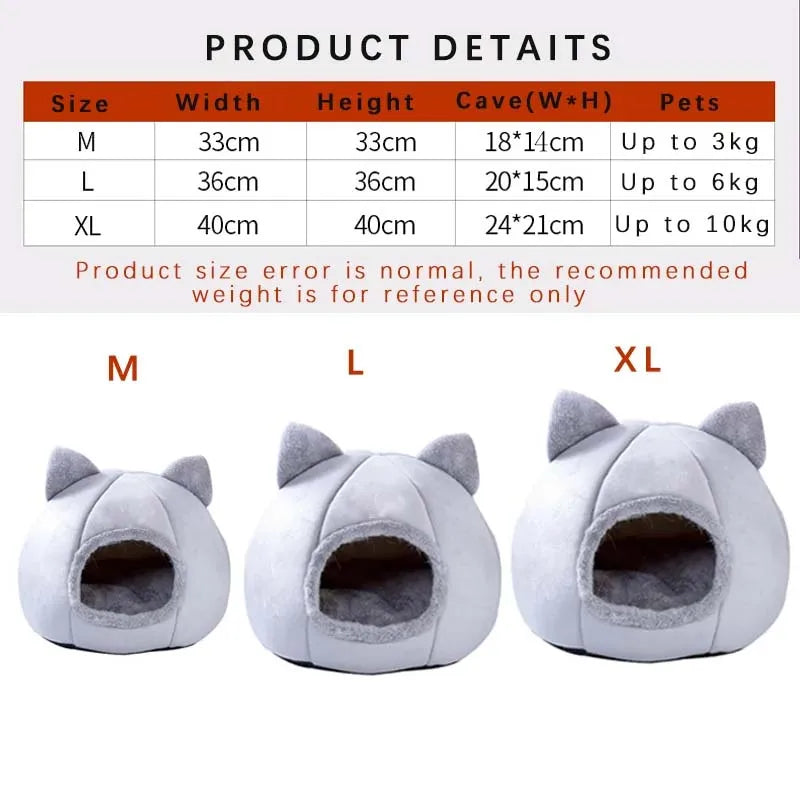 Comfortable Self-Warming Cat Tent Bed