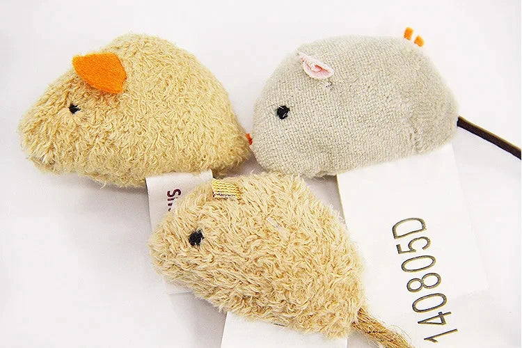 3Pcs Simulation Mouse Toy Bite Resistance For Kitten