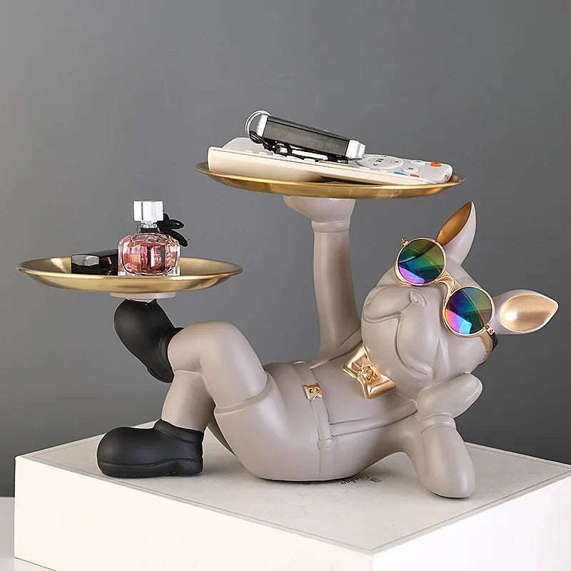 Cool Bulldog Animal Sculpture for Stylish Living, Study Room, Bedroom, and Home Interior Decoration