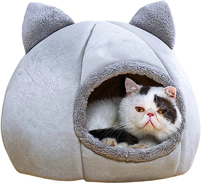 Comfortable Self-Warming Cat Tent Bed