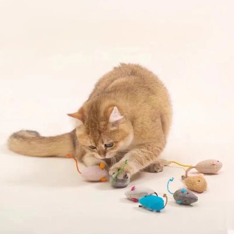 3Pcs Simulation Mouse Toy Bite Resistance For Kitten
