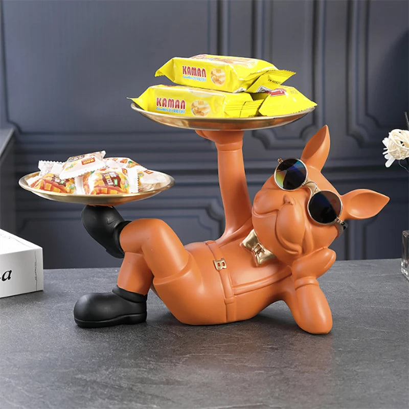 Cool Bulldog Animal Sculpture for Stylish Living, Study Room, Bedroom, and Home Interior Decoration