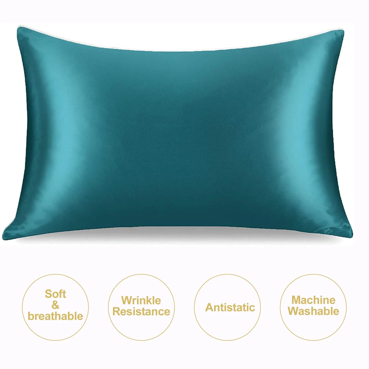 Silky satin pillowcase Frizz control natural silk pillowcase mulberry silk pillow case standard queen