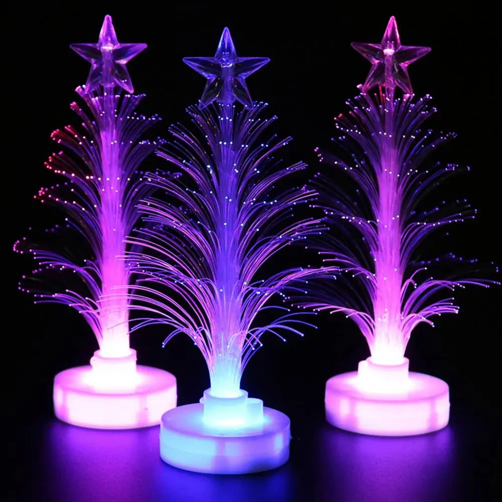 Electronic Led Christmas Tree Night Light Creative Star Christmas Tree Lamp Home Party Decoration