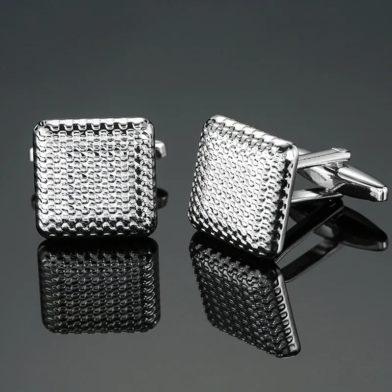 Business Shirt Cufflinks Luxury Cuff Links Men French Square Button