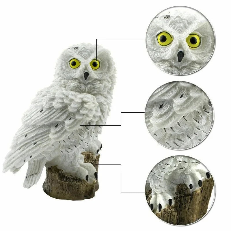 Solar Powered Owl Garden Light — waterproof LED lamp is perfect for outdoor decor