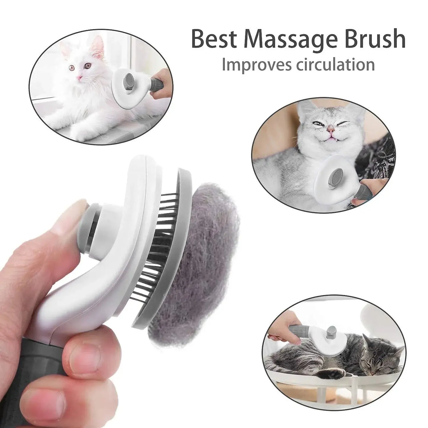 Pet Brush/Comb Self Cleaning Hair Remover Brush For Dogs/Cats Grooming Tools