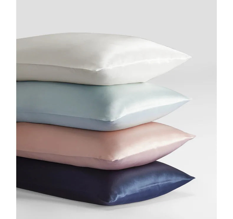 Silky satin pillowcase Frizz control natural silk pillowcase mulberry silk pillow case standard queen