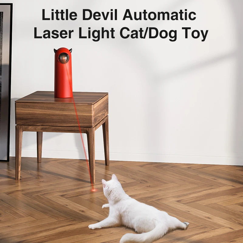 Smart Handheld Interactive Automatic Cat Teaser Electronic LED Laser Toy Pet Indoor