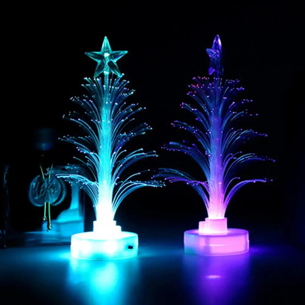 Electronic Led Christmas Tree Night Light Creative Star Christmas Tree Lamp Home Party Decoration