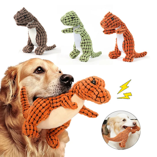 Plush Dog Toy Interactive Squeaky Toys for Small/Large Pets Tooth Cleaning Chew