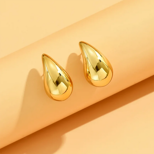 Vintage Gold Color Water Drop Earrings for Women