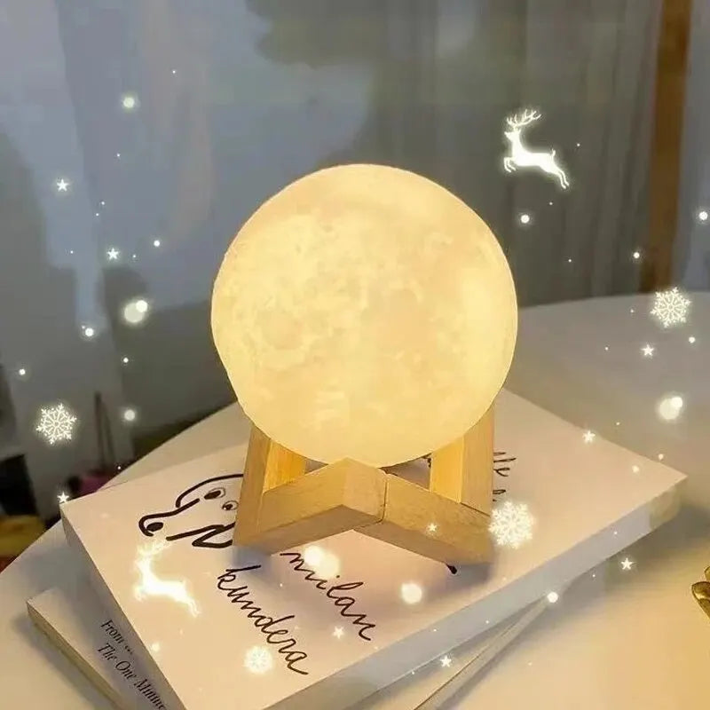 8 cm DIY Planet Lamp - A Cosmic Night Light with Art Painting Graffiti for Decoration (Includes Stand)