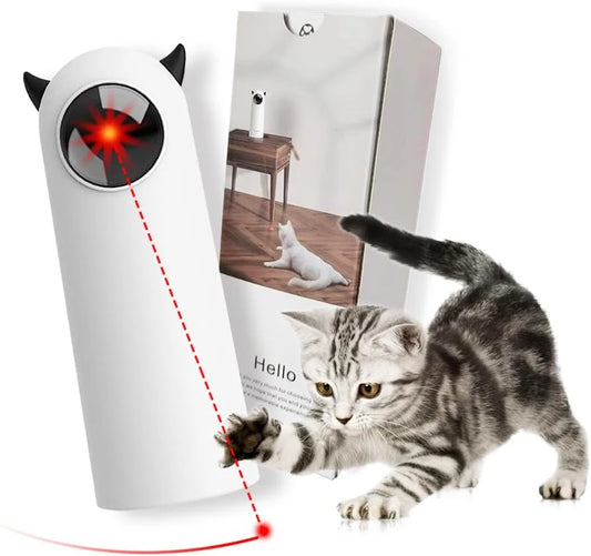 Smart Handheld Interactive Automatic Cat Teaser Electronic LED Laser Toy Pet Indoor