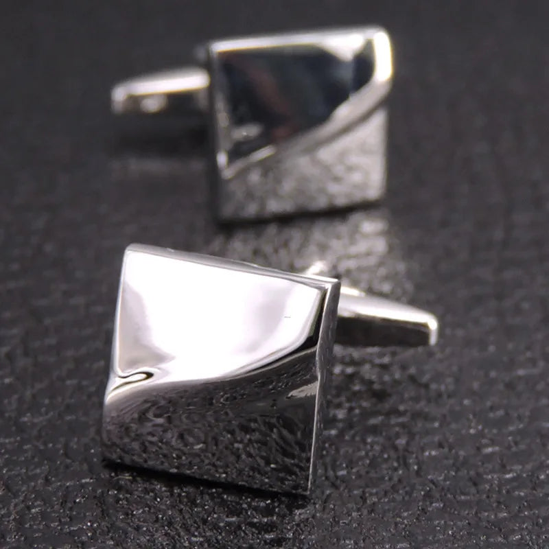 Business Shirt Cufflinks Luxury Cuff Links Men French Square Button