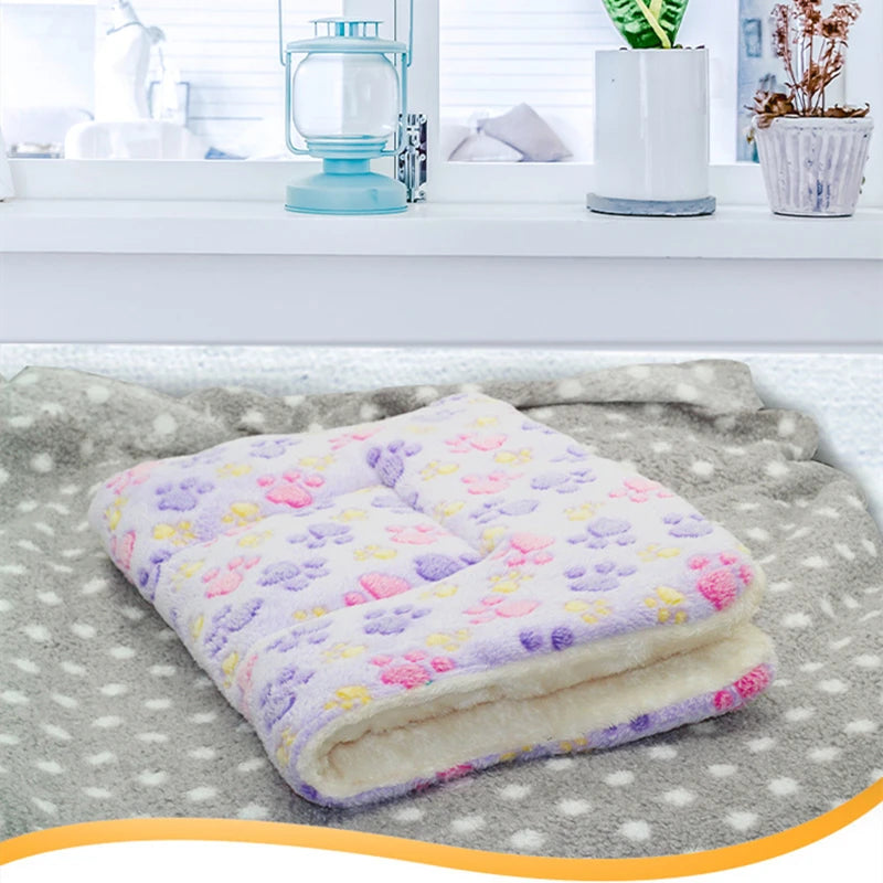 Large Size Flannel Dog Bed Thicken Cat Bed Sleeping Mat Dog Mat Blanket For Puppy Kitten Dog Bed Rug for Small Medium Large Dog