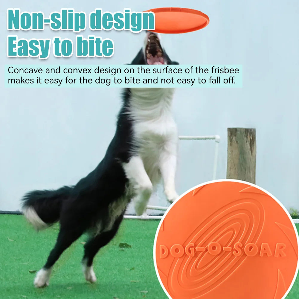 Dog Silicone Flying Disk Toy Environmentally Friendly Anti-Chewing