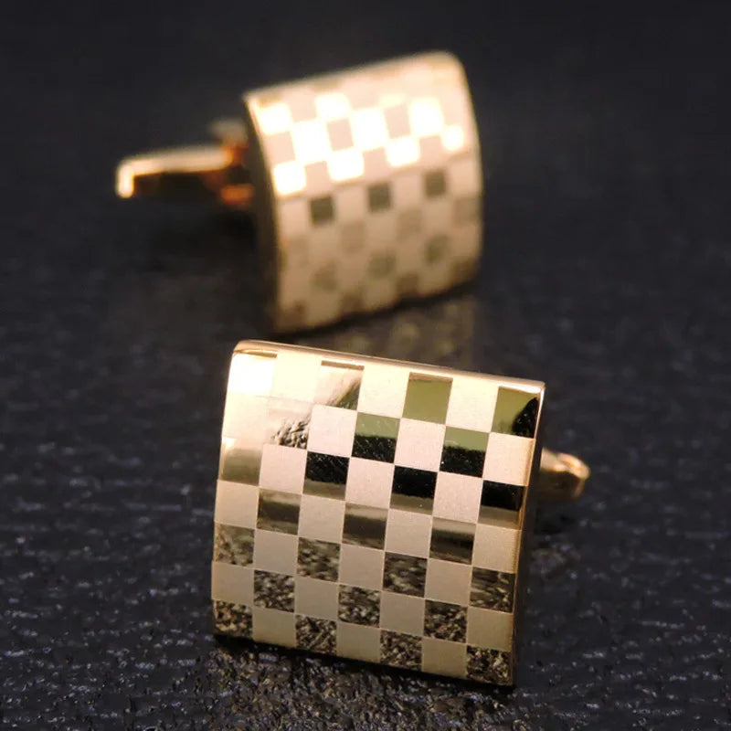 Business Shirt Cufflinks Luxury Cuff Links Men French Square Button